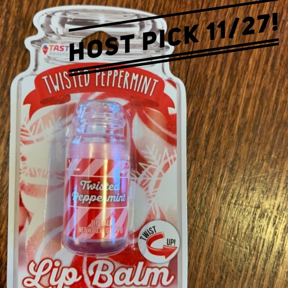 Taste Beauty Other - 3/$10 NWT Twisted Peppermint lip balm 0.16 oz